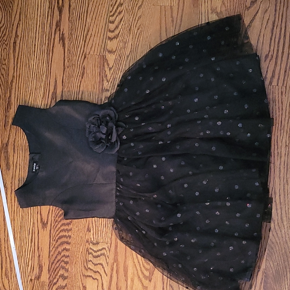 dress with sparkley polka-dots on the skirt